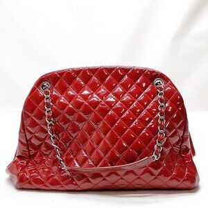 Authentic Chanel Hand Bag Red Patent leather mn1004-011326